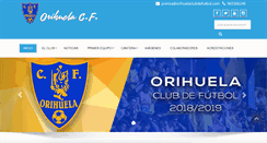 Desktop Screenshot of orihuelaclubdefutbol.com