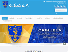 Tablet Screenshot of orihuelaclubdefutbol.com